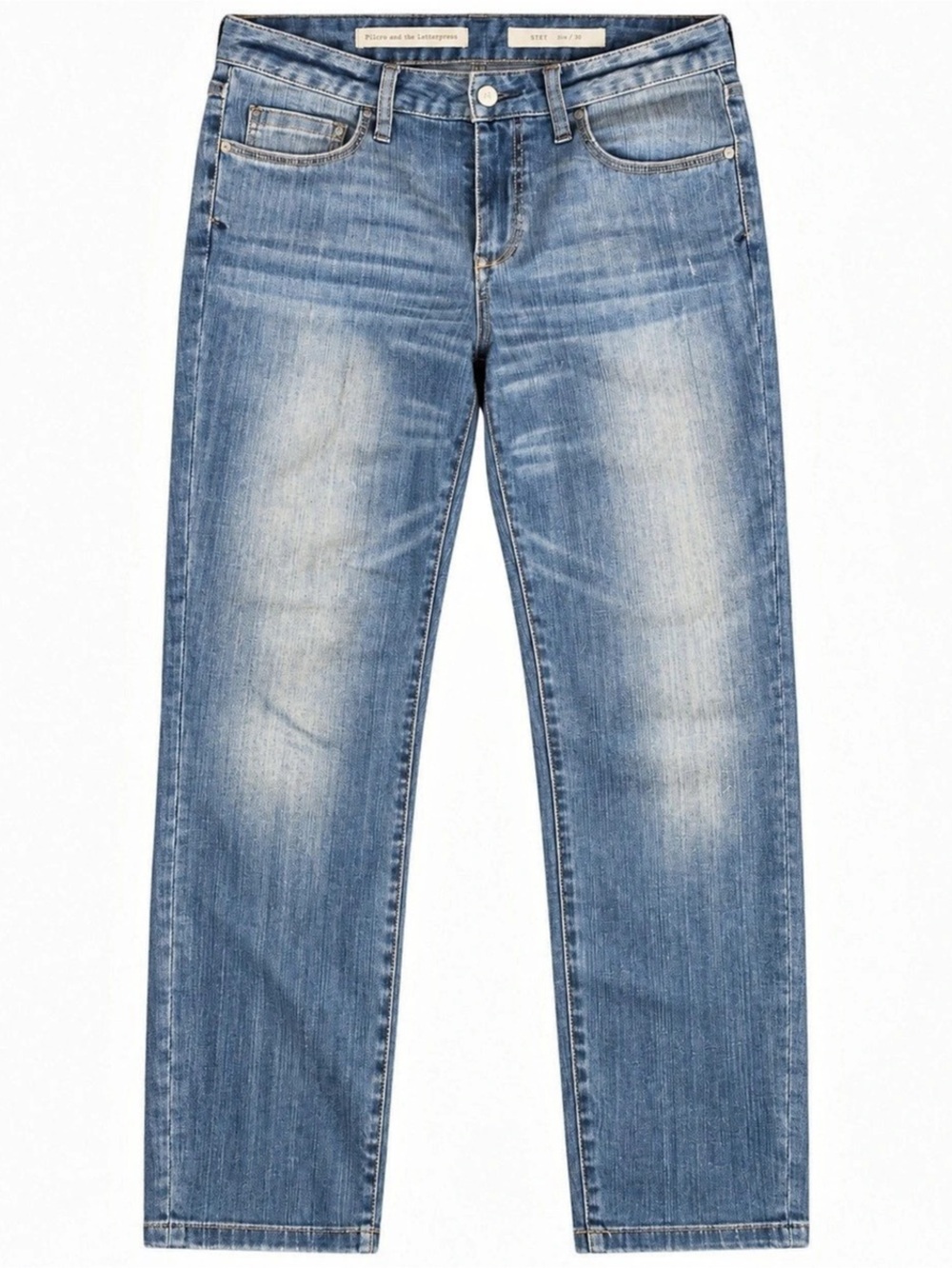 Pilcro and the Letterpress Stet Jeans Size 30 Light Wash Slim Straight Anthropol